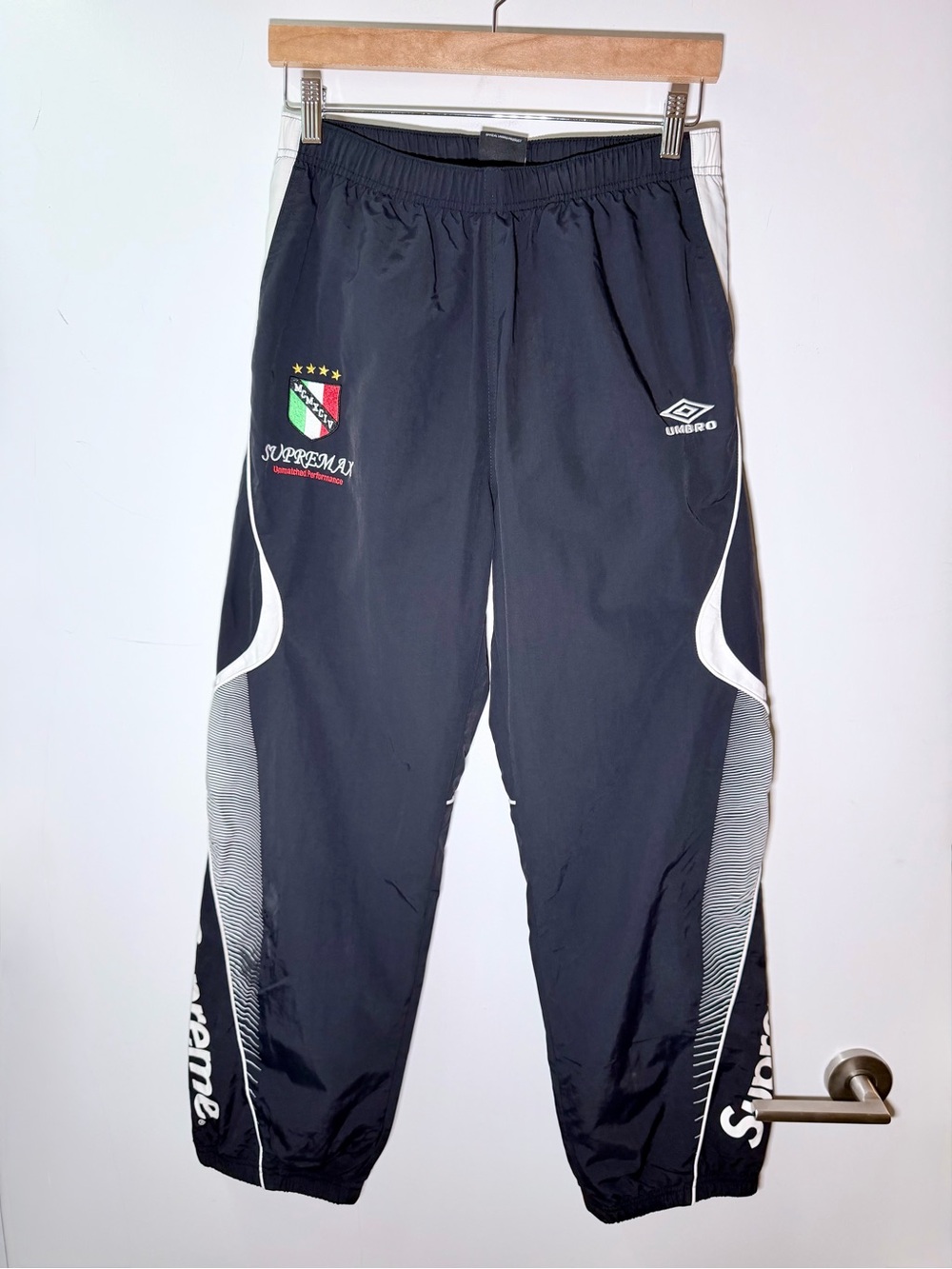 Supreme x Umbro SS22 Track Pants S Black RARE Used